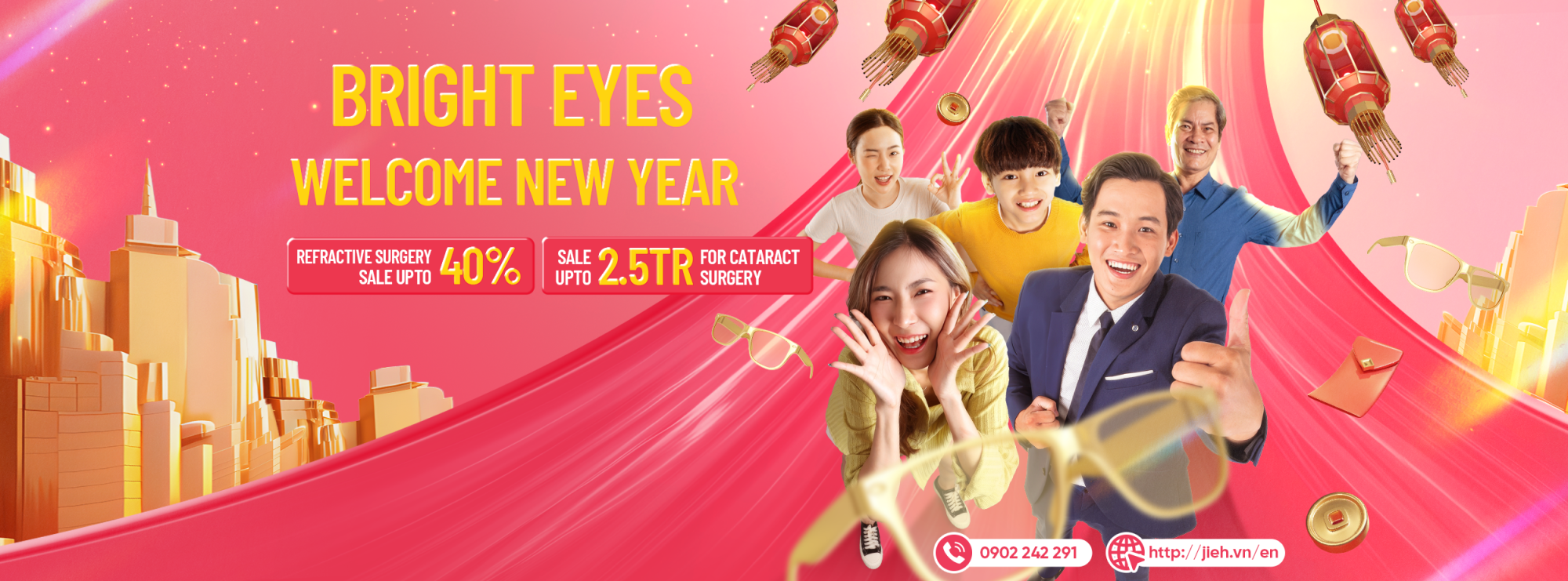 BRIGHT EYES, WELCOME THE NEW YEAR WITH DISCOUNTS OF UP TO 40%